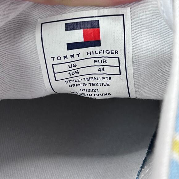 Tommy Hilfiger Pallet 5 Sneakers Green Multi Texture Stripe Men's 10.5M NWB - Picture 9 of 10